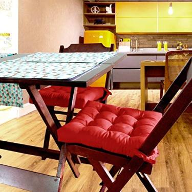 Imagem de Almofada Para Cadeira Futton Ox 40x40cm - Vermelho