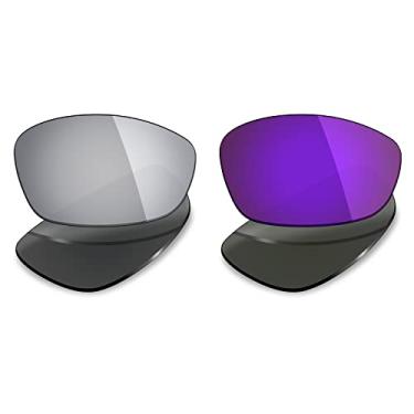 Imagem de 2 pares de lentes polarizadas de substituição da Mryok para óculos de sol Oakley Blender – Opções