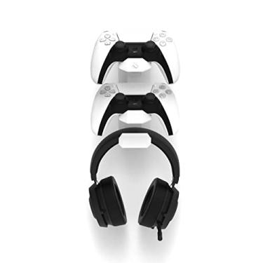 Imagem de Suporte 2 Controles Playstation5 Ps5 Headphone De Parede Vn