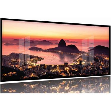 Imagem de Quadro Decorativo Rio de Janeiro Entardecer 130x60 Moldura Preta 2x2