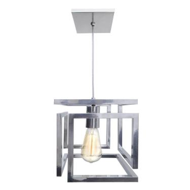 Imagem de Pendente Infinity Cromado +Lâmpada Filamento Led St64 110V