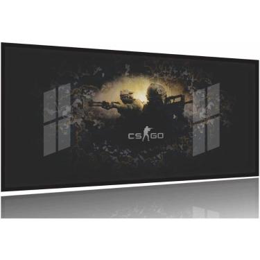 Imagem de Quadro Decorativo CS GO 130x60 Moldura Preta 2x2