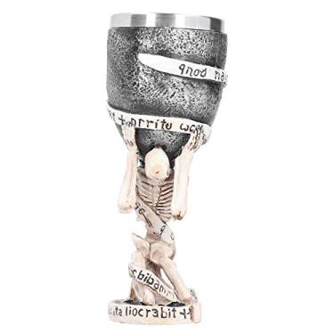 Imagem de Taça de vinho,cálice, cálice retrô de caveira horrível, taça de vinho para copos de coquetel, decoração de bebidas, copo de vinho, cálice, cálice de caveira horrível retrô, copo de vinho WinGoblet taça de vinho Go