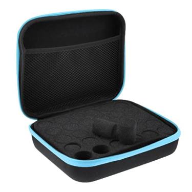 Imagem de Fenteer Estojo de transporte de óleo essencial comporta 30 garrafas 5 ml - 15 ml para transporte de óleo, Azul