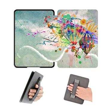 Imagem de Capa de 16 cm com alça de mão para Kindle Paperwhite 11º lançado em 2021, modelo M2L3EK e M2L4EK, capa impermeável com hibernação automática