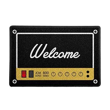 Imagem de Capacho/Tapete, tamanho 60x40cm, na cor preto, modelo AMPLIFICADOR Welcome