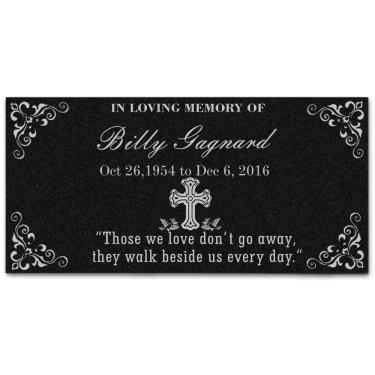 Imagem de JPAFHLM Lápide de mármore personalizada personalizada, pedra memorial do jardim, data de nome personalizado para comemorar a pedra memorial do seu ente querido, monumento de lápide do marcador de cemitério (ST5)