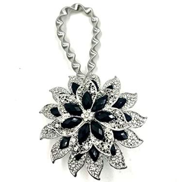 Imagem de 1 peça cortina magnética tieback mola fio de aço em forma de flor cortina magnética fivela clipe suporte de janela acessórios, l, 1 peça