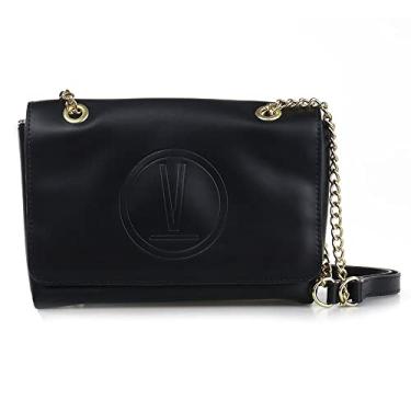 Imagem de BOLSA FEMININA PEQUENA VIZZANO 10035.1 ALÇAS EM CORRENTES DOURADAS Cor:Preto
