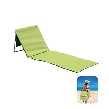 Imagem de Espreguiçadeira Ajustável Dobrável Com Alça Bolso 160x55cm - 3002 Tobee - Verde