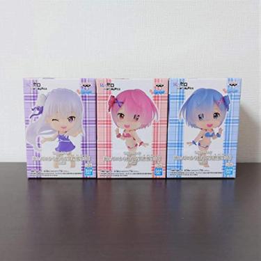 Imagem de Banpresto Chibikyun Personagem Re: Zero Vol.2 Estatueta 6 cm 3 conjunto kawaii
