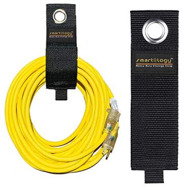 Imagem de SMARTOLOGY Organizador de armazenamento de cabo de extensão, prendedor de cabo, alças de cabo resistentes para ferramentas, mangueiras, corda, fio, pacote com 9