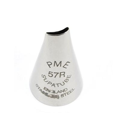 Imagem de PME Ponta de decoração Supatube de pétala média de aço inoxidável sem costura, para uso destros nº 57R