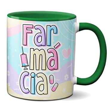 Imagem de Caneca Farmácia Profissão Farmacéutica Presente Criativo (Verde)