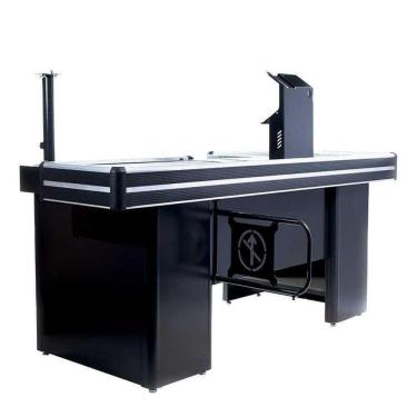 Imagem de Check Out 1,50M Perfil Rígido C/ Recorte Para Balança Preto