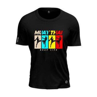 Imagem de Camiseta Muay Thai Fight Homens Colors Shap Life