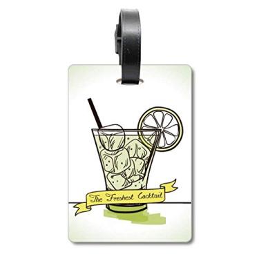 Imagem de Suco de gelo de limão Tubularis bolsa de viagem para sorvete etiqueta para cartão de bagagem