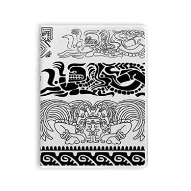 Imagem de Caderno de arte abstrata do antigo Egito com estampa decorativa, capa de goma