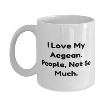 Imagem de Caneca I Love My Aegean. People, Not So Much. Gato Egeu 325 ml, caneca de 445 ml, presente de gato egean, copo para amantes de gatos