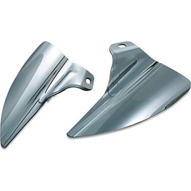 Imagem de Kuryakyn Acessório de motocicleta 1316: Protetores de sela de defletor de calor para motocicletas Harley-Davidson Touring 2009-19, fumaça reflexiva, 1 par