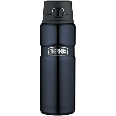 Imagem de THERMOS Garrafa de bebida inoxidável King isolada a vácuo, 700 ml, azul meia-noite