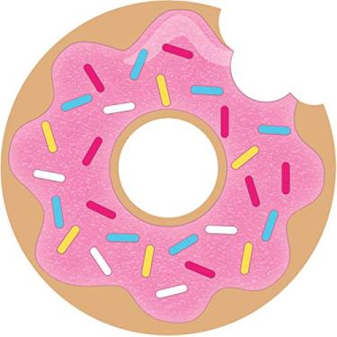 Imagem de Creative Converting Convite de festa de donuts, 11,4 cm de diâmetro, multicolorido