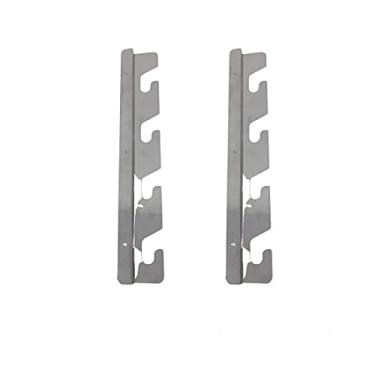 Imagem de LAURINDOS Suporte de Espeto e Grelha para Churrasqueira de Alvenaria - Aço Carbono e Inox - Prata