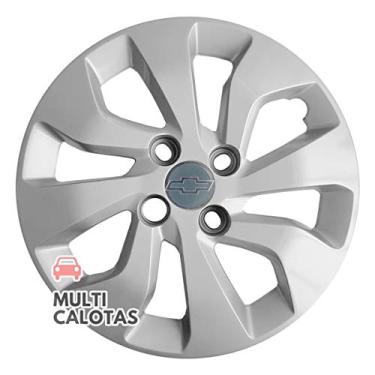 Imagem de 4x Calota Gm Onix Prisma Aro 14 Emblema Original 373cb