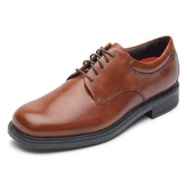Imagem de Rockport Sapato Oxford masculino Margin, Marrom novo, 39