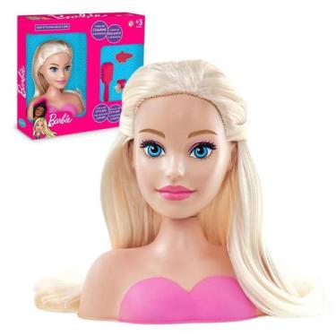 Boneca Barbie Busto Maquiagem Styling Head Faces Acessorios - Rosa