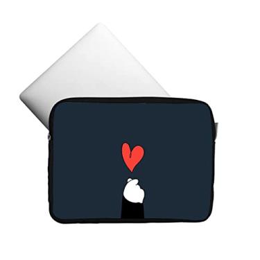 Imagem de Capa Case Pasta Para Notebook Com Zíper E Várias Estampas 17.3 Cor:Coração Gato;Tamanho:17.3