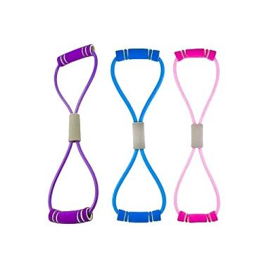 Imagem de TOMOO Faixas de resistência para ioga e fitness Figure-of-Oight Chest Expander Elástico Treinamento Muscular, Equipamento de academia, faixas de borracha esportivas, elástico para musculação