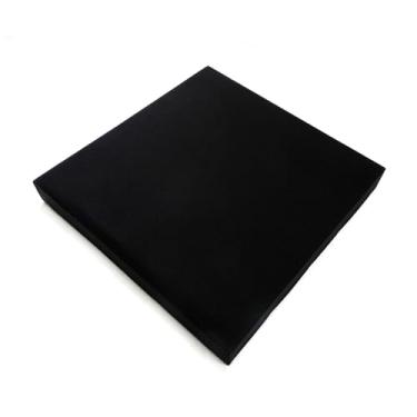 Imagem de Painel de tratamento acústico, lã de rocha, 64x64x5cm, alta densidade (Preto)