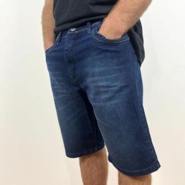 Imagem de Bermuda Jeans Escura Hd Slim - Masculina