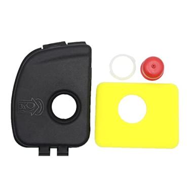 Imagem de Tampa de filtro de ar 595660 e filtro de espuma para purificador de ar 799579 594281 lâmpada primária para cortador de grama (pacote com 1)