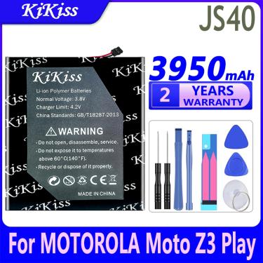 Imagem de Bateria recarregável KiKiss para Moto  3950mAh  JS40  JS 40  Motorola Z3 Play  Z3Play  XT1929-1