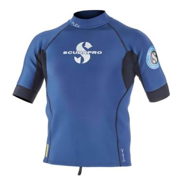 Imagem de Scubapro Camiseta masculina Everflex 1.5 de manga curta, Egeu, grande