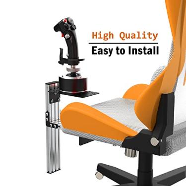 Imagem de Fosiya SIM Fighting Joystick Center Chair Mount Flight Stick Chair Mount Use for T-Flight Hotas 4 & Warthog Flight Stick & T16000M FCS & TCA Sidestick Airbus Edition & VKB Gunfighyrt pro MK 3 Stick