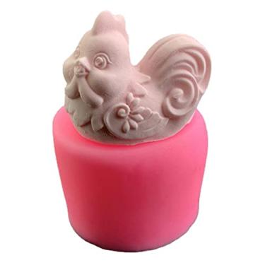 Imagem de Mini molde de silicone para fondant de frango dourado de galinha chocolate bolo açúcar artesanato doces ferramentas de pastelaria molde de sabão de vela gesso resina molde de argila polímero