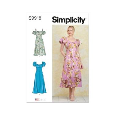 Imagem de Simplicity Estampa de costura de vestido Misses, multicolorido