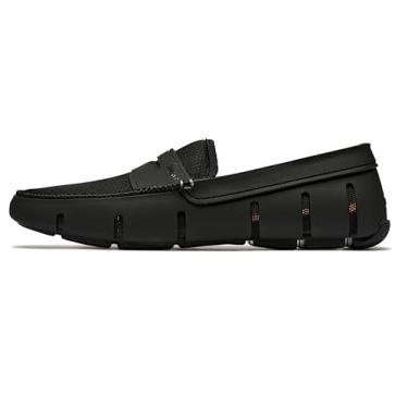 Imagem de SWIMS Mocassins masculinos Penny Mocassins clássicos para barco/deck para homens, Preto, 38