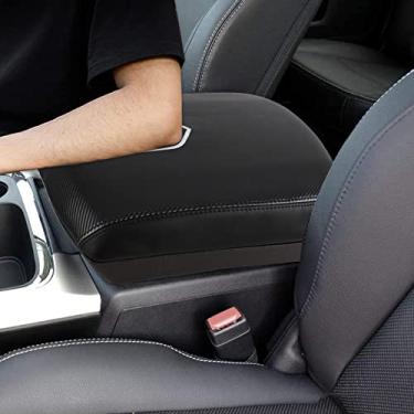 Imagem de XITER Capa de apoio de braço para console central 1 peça almofada de couro para Dodge 2009-2018 Ram 1500 2500 3500 4500 5500 2019-2024 Ram 1500 Classic (não serve para assento de pular)-Fibra de