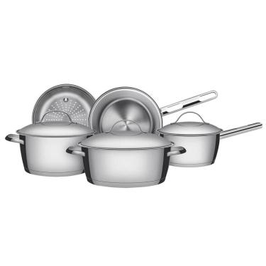 Imagem de Jogo De Panelas Tramontina Em Inox Allegra Caçarola 5 Peças