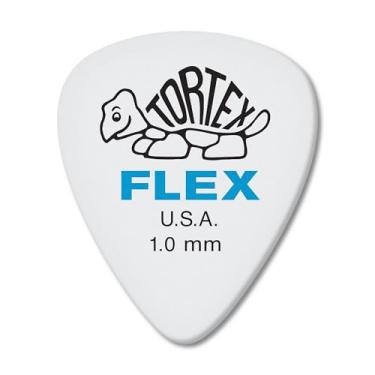 Imagem de Jim Dunlop Palheta de guitarra Dunlop Tortex Flex Standard 1,0 mm azul - pacote com 72 (428R1.0)