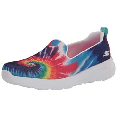 Imagem de Skechers Tênis feminino Go Walk Joy Tie Dye Slip-On, Multicor, 34