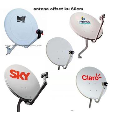 Imagem de Antena Mini Parabólica Claro Tv 60cm+Lnbf Simples - Vivensis