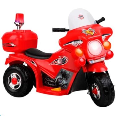 Imagem de Motinha Eletrica Infantil Vermelha Crianca Mini Moto Motorizada motocicleta menino e menina barata
