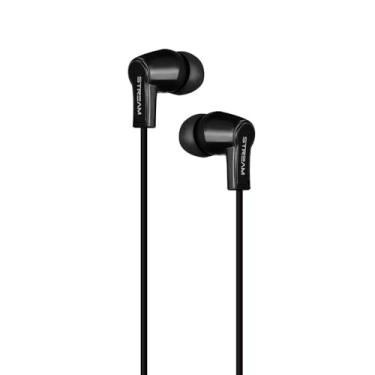 Imagem de ELG, EP12BK, Fone de Ouvido Intra Auricular com Microfone, Cabo 1,2m, Botão de Chamadas e Play / Pause, Alta Fidelidade, Encaixe Anatômico, Preto