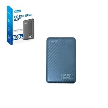 Imagem de Hd Externo Portátil SLIM 500GB Usb 3.0 Para Notebook PC Tv - KNUP