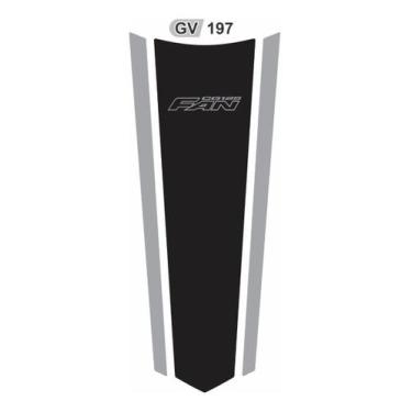 Imagem de Adesivo Gravata Fan 125 Resinado - Preto E Cinza - Gv 197 - Geral